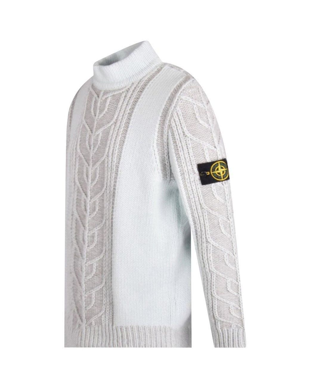 Stone Island Wool Cable Knit Jumper in 