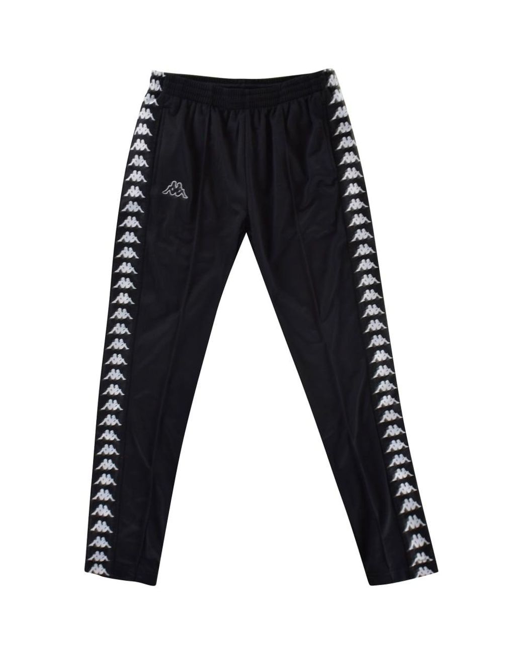 Kappa Black/black Slim Fit Sweatpants for Men | Lyst