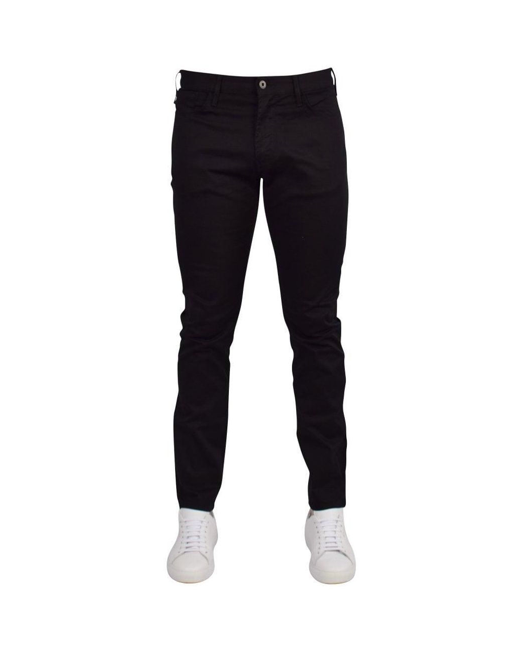 Emporio Armani J06 Slim Jeans in Black for Men | Lyst