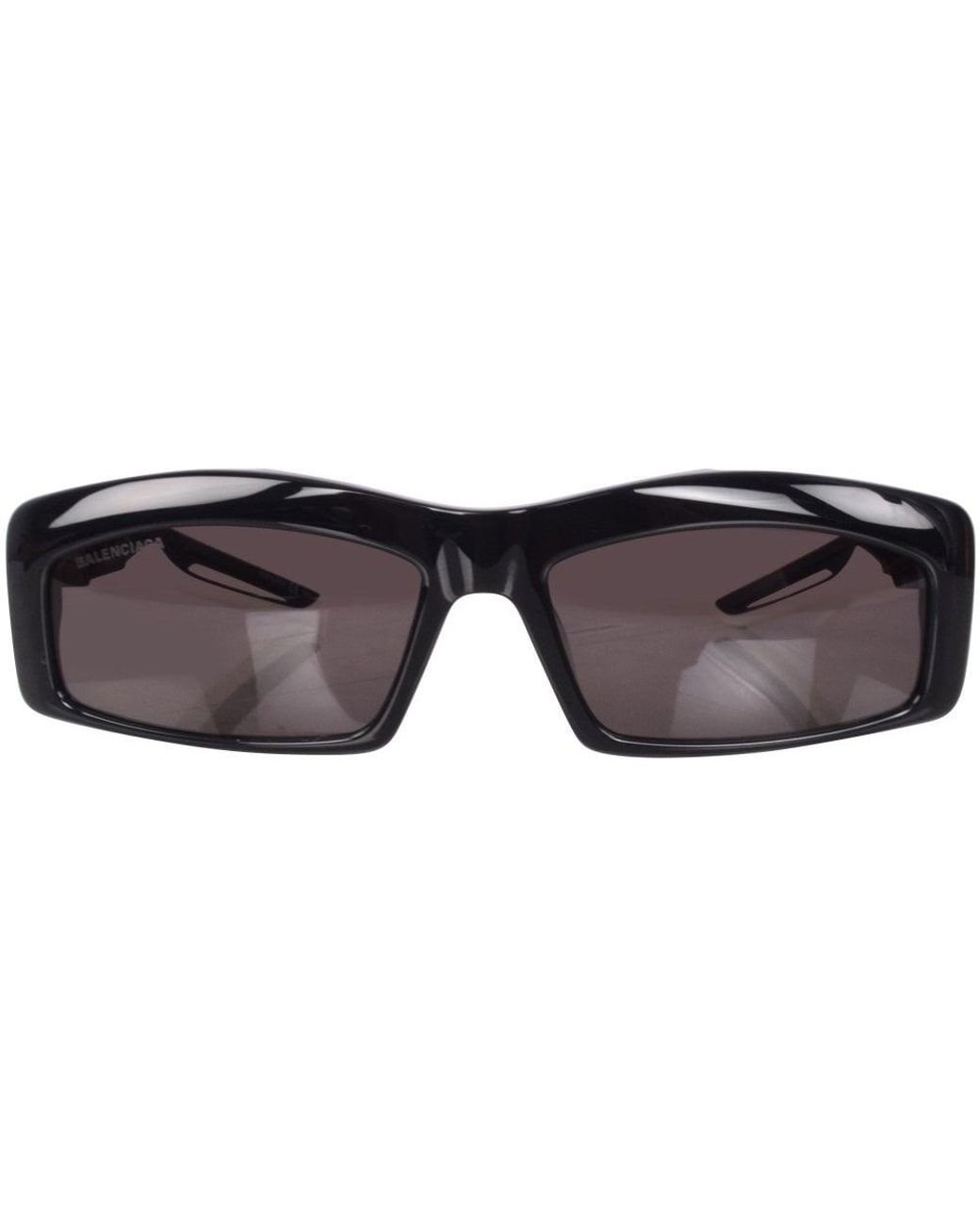 Balenciaga Black Sports Sunglasses for Men Lyst