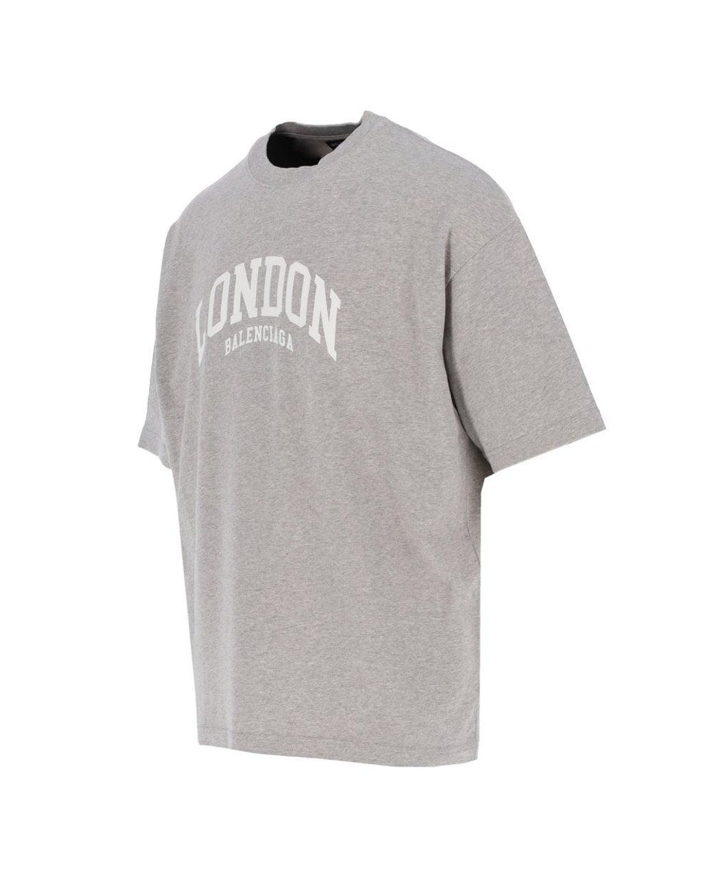 Balenciaga Cotton Grey & White Cities Series London Oversized T-shirt in  Grey/White (Gray) for Men - Lyst