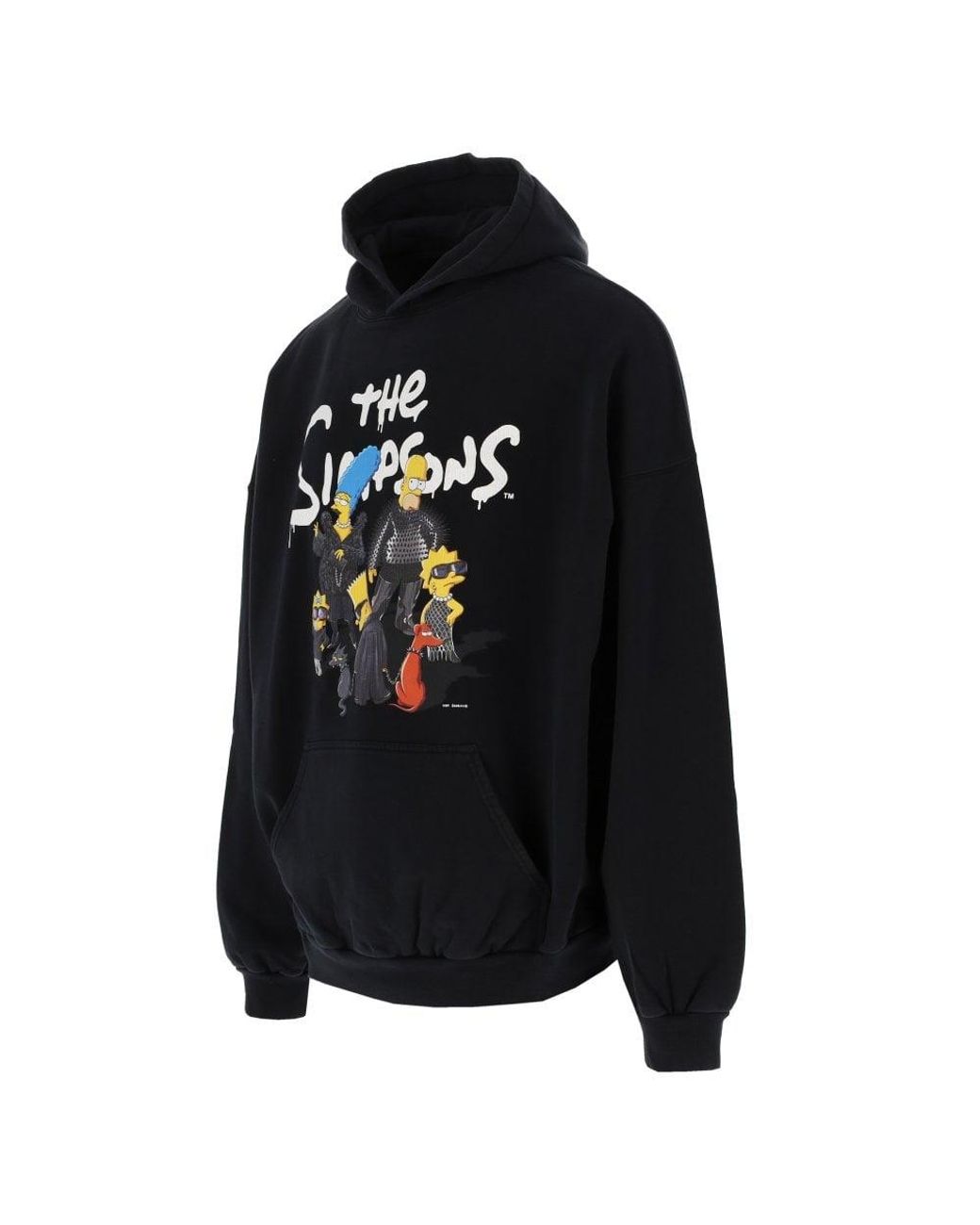 Balenciaga Cotton X The Simpsons Pull-over Hoodie in Black for Men 