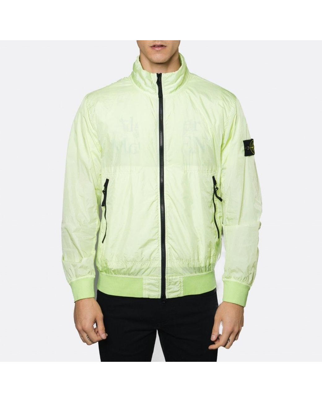 Stone Island Garment Dyed Crinkle Reps Ny Jacket in Green for Men | Lyst