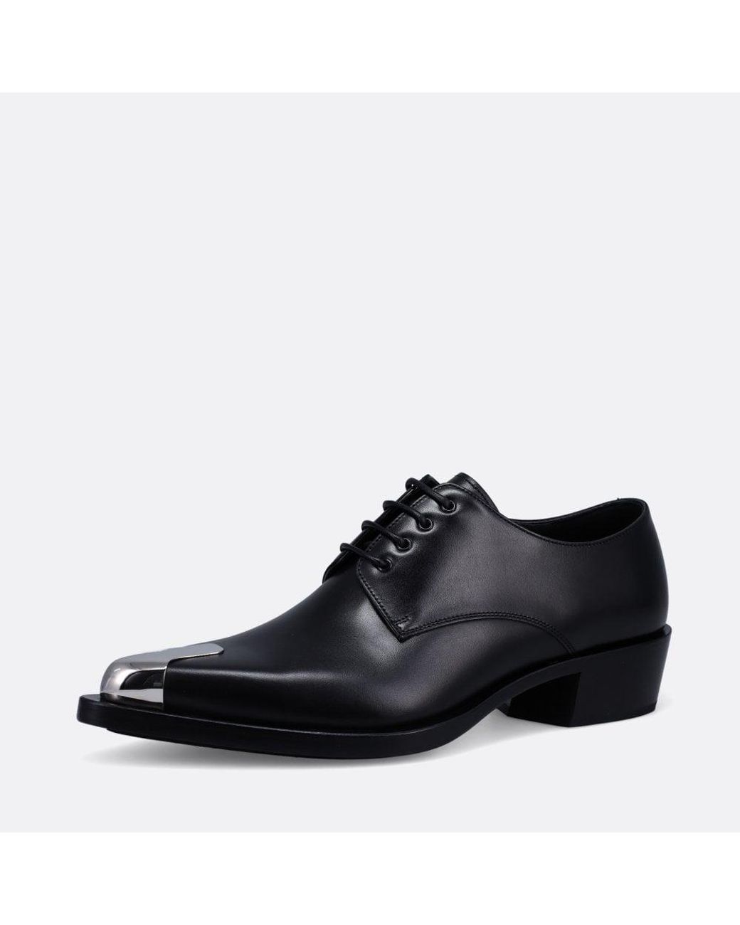 Alexander McQueen Black Leather Shoes 