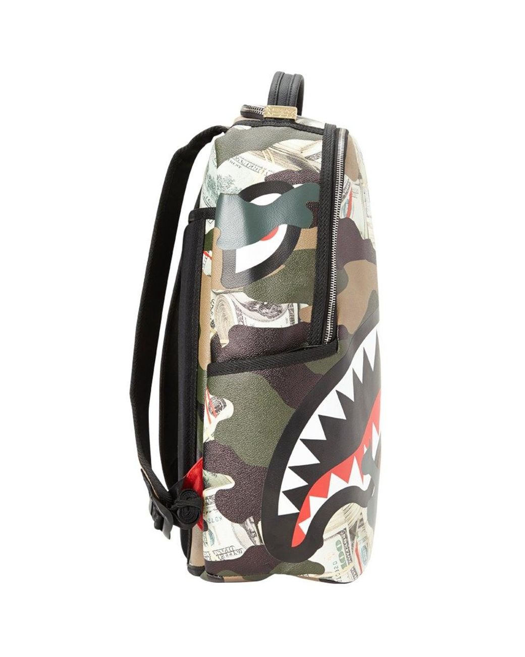 Sprayground Leather Camo Money Shark 