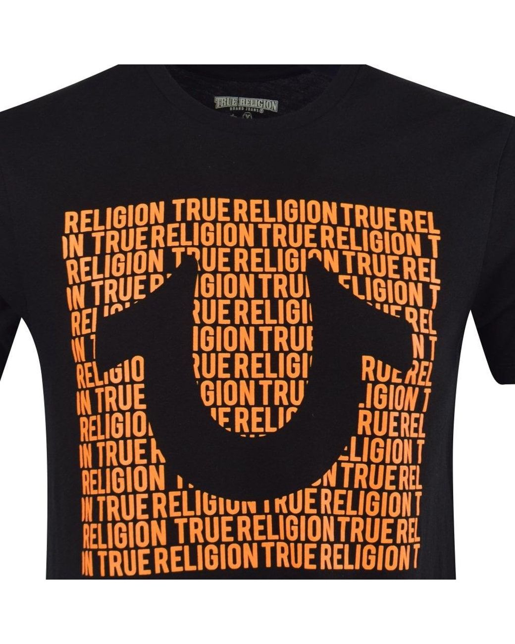 orange Script Print T-shirt for Men | Lyst