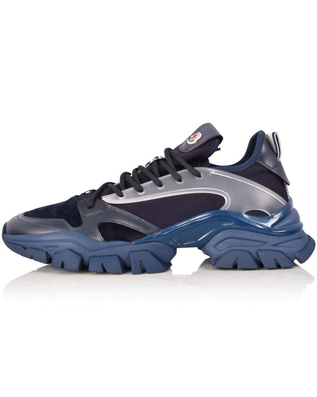 Moncler Navy Blue Trevor Trainers for 