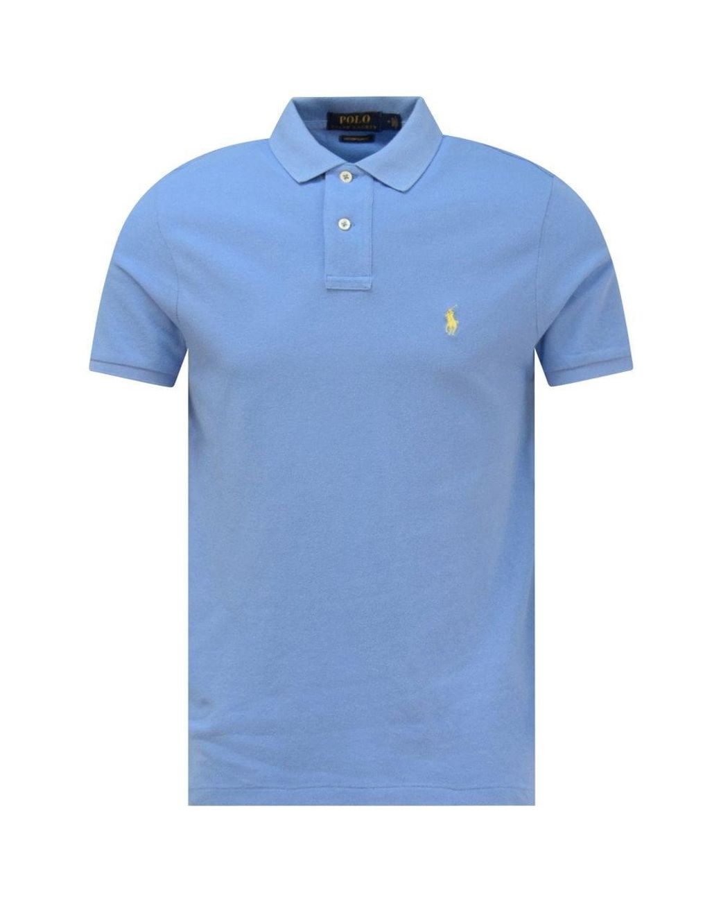 Polo Ralph Lauren Cotton Blue Polo Player Polo Shirt for Men - Lyst