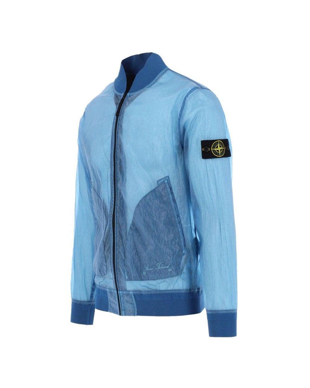 Stone Island Piattina 82/22 Jacket in Blue for Men | Lyst