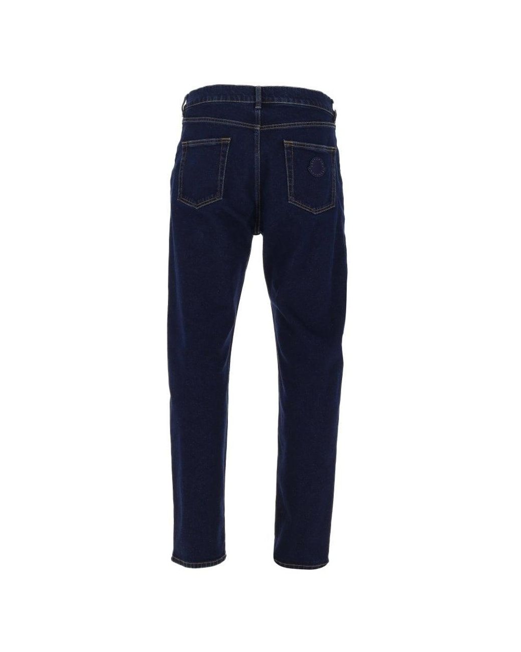 Moncler Slim Fit Jeans in Blue for Men | Lyst