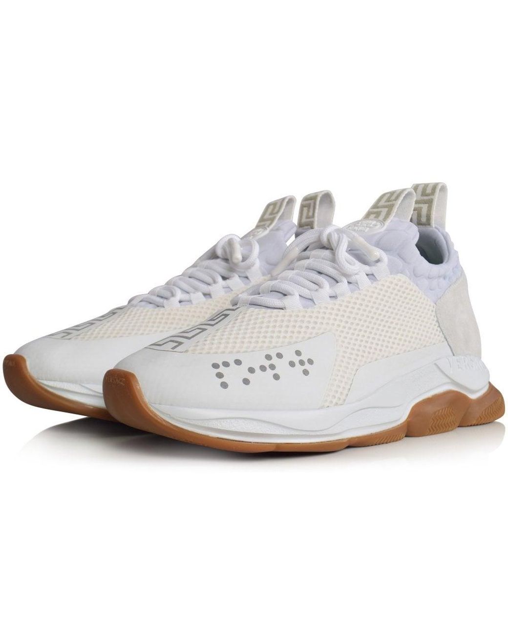 versace cross chainer white