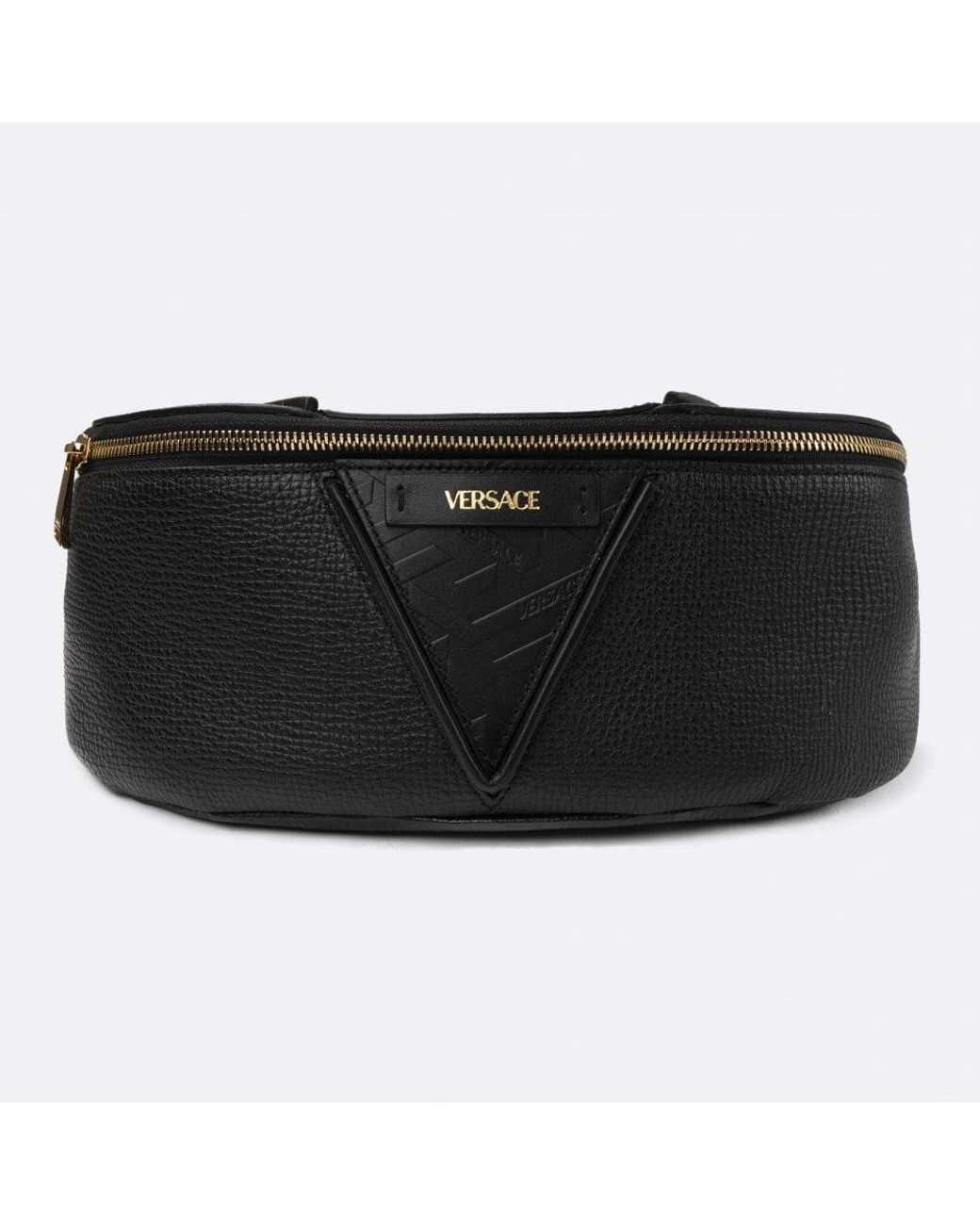 Versace Greca Belt Bag in Black for Men Lyst