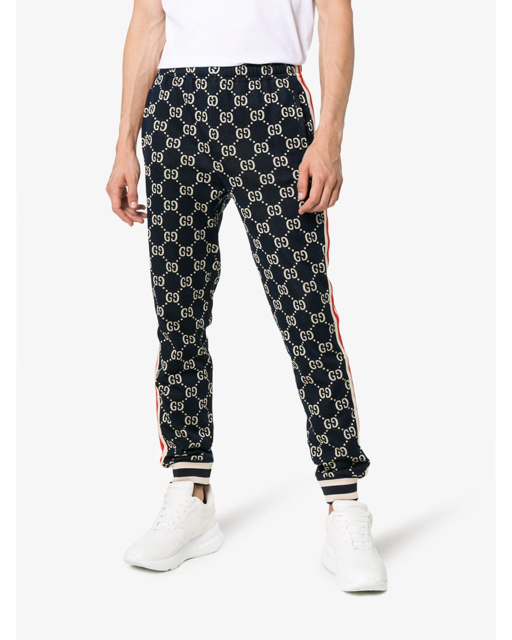 Gucci Cotton GG Jacquard jogging Pant in Blue/White (Blue) for Men - Save  27% | Lyst