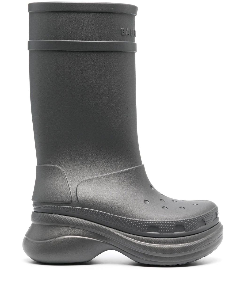 Balenciaga X Crocs Rain Boots - Men's - Rubber in Grey for Men | Lyst UK