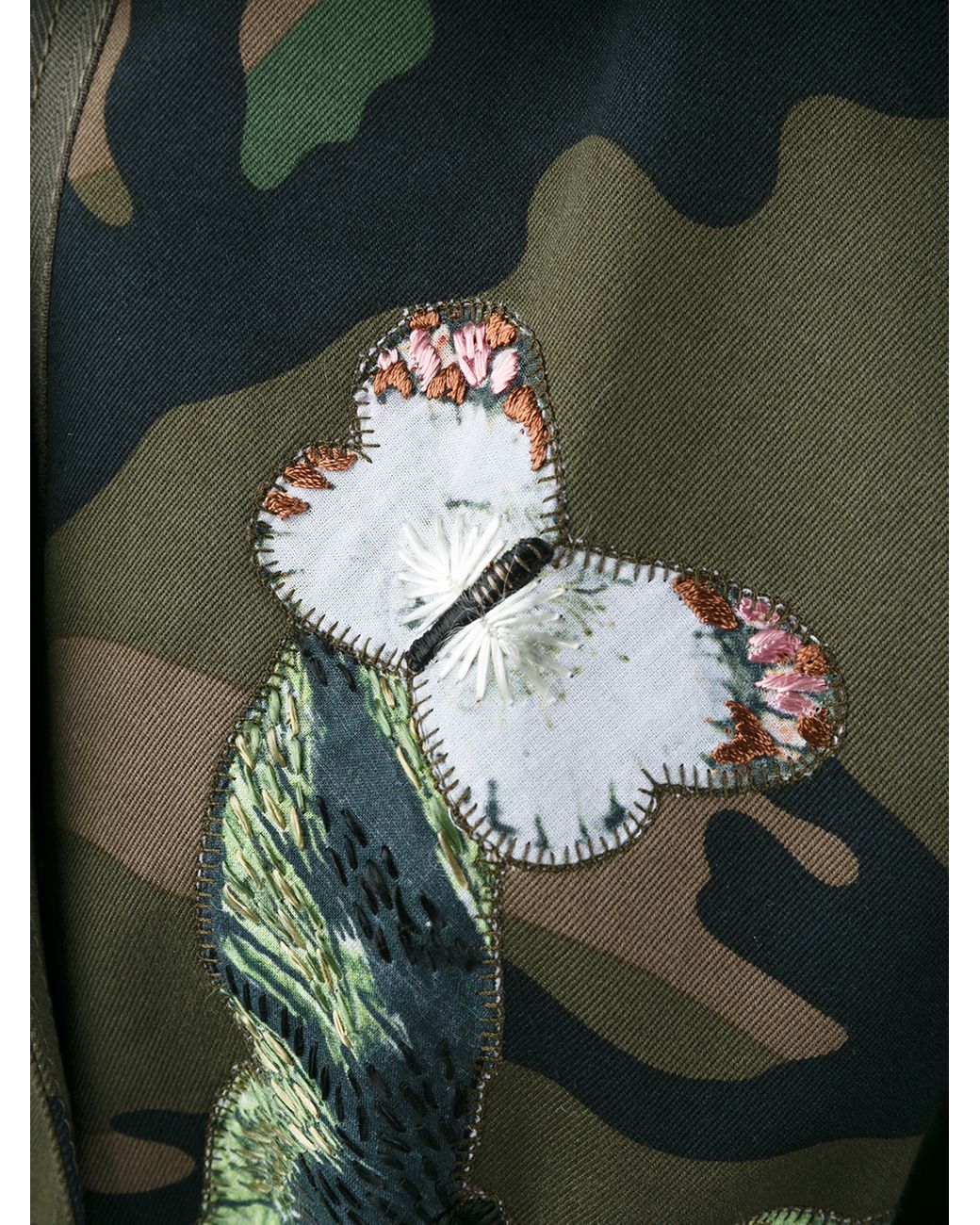 Valentino Butterfly Camouflage Jacket | Lyst