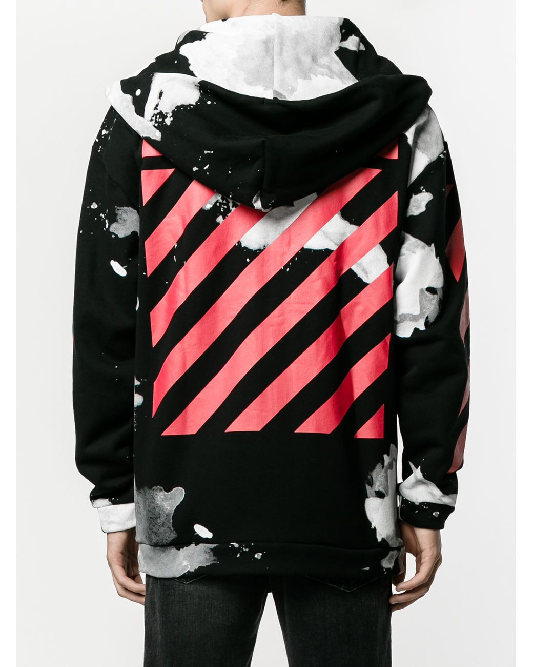 Off White c o Virgil Abloh White Liquid Spots Hoodie Lyst