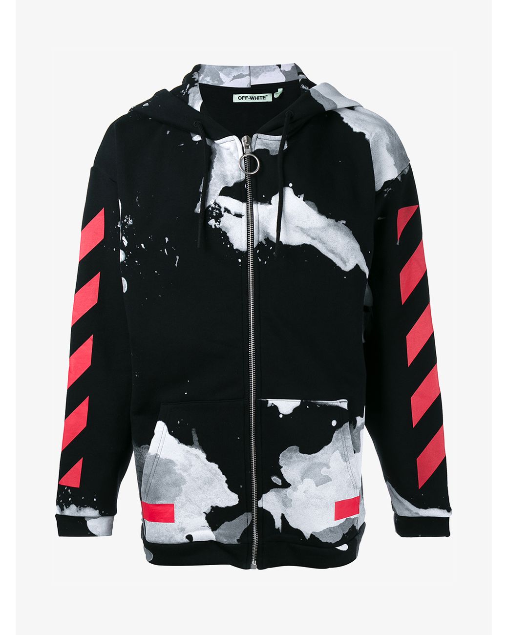 Off White c o Virgil Abloh White Liquid Spots Hoodie Lyst