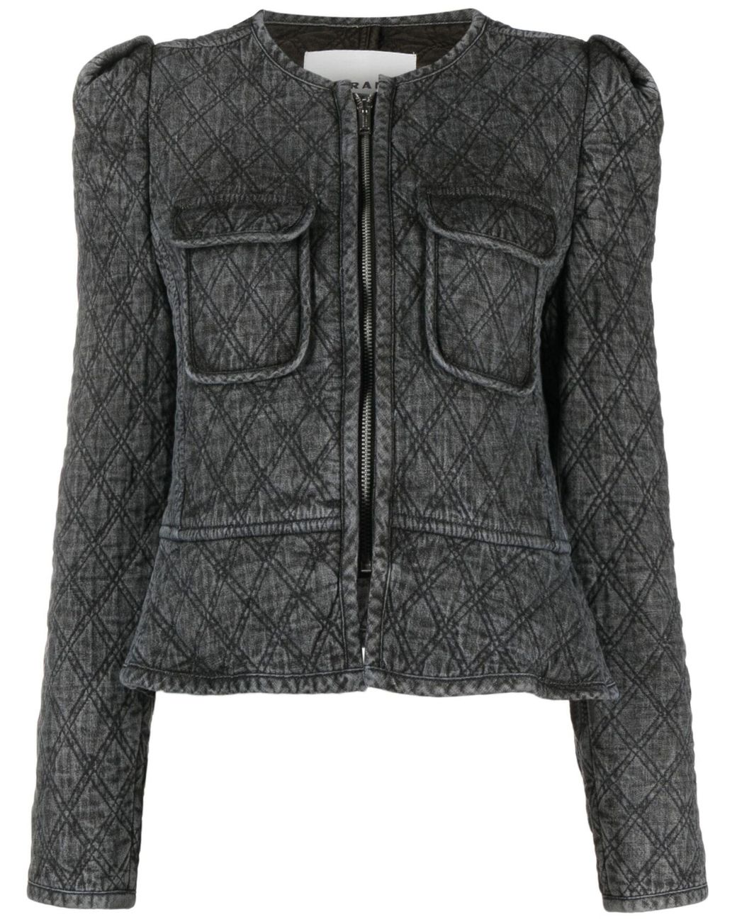 MARANT ETOILE Marant Étoile - Deliona Quilted Cotton Jacket in Black | Lyst