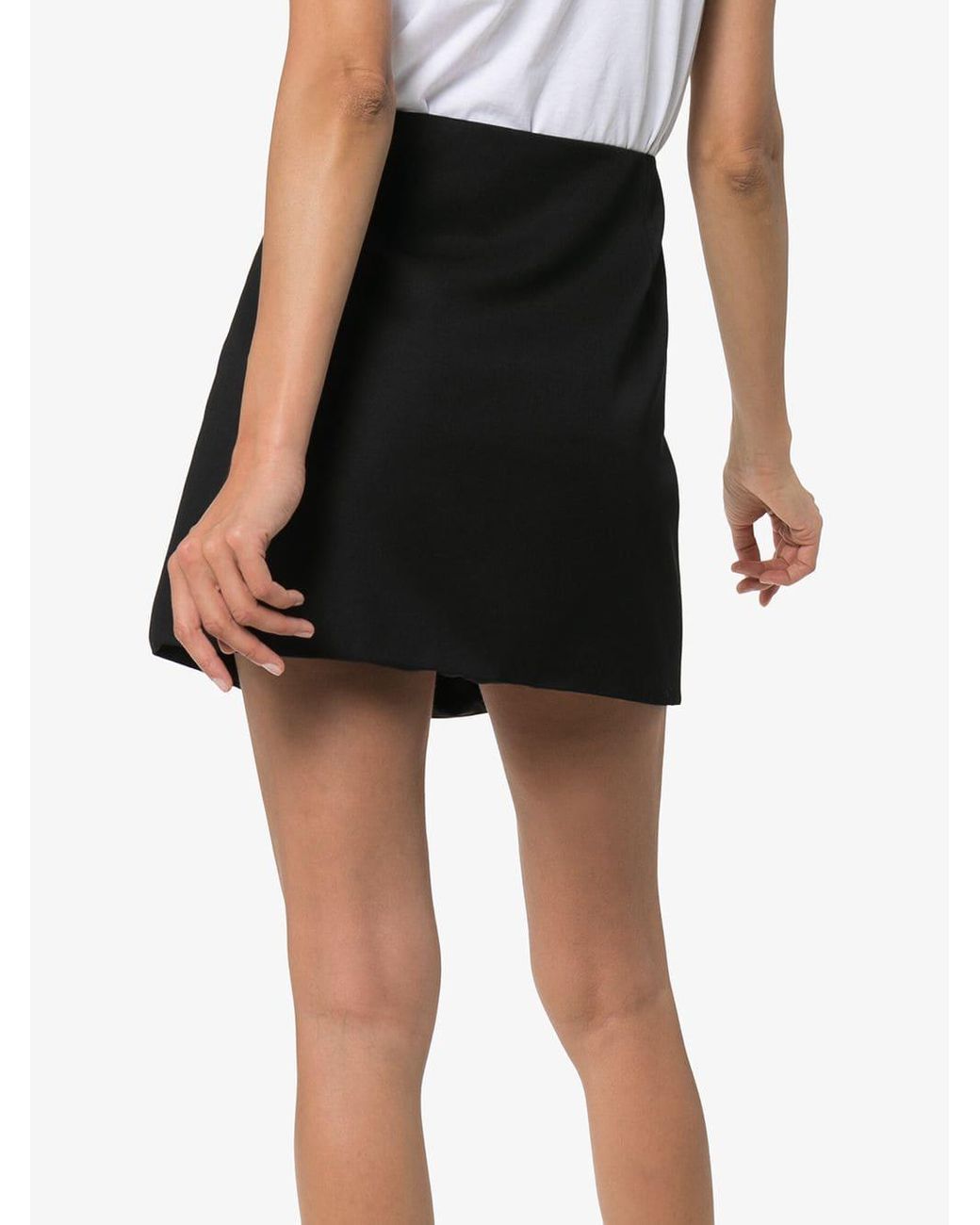 Versace Safety Pin Miniskirt in Black | Lyst
