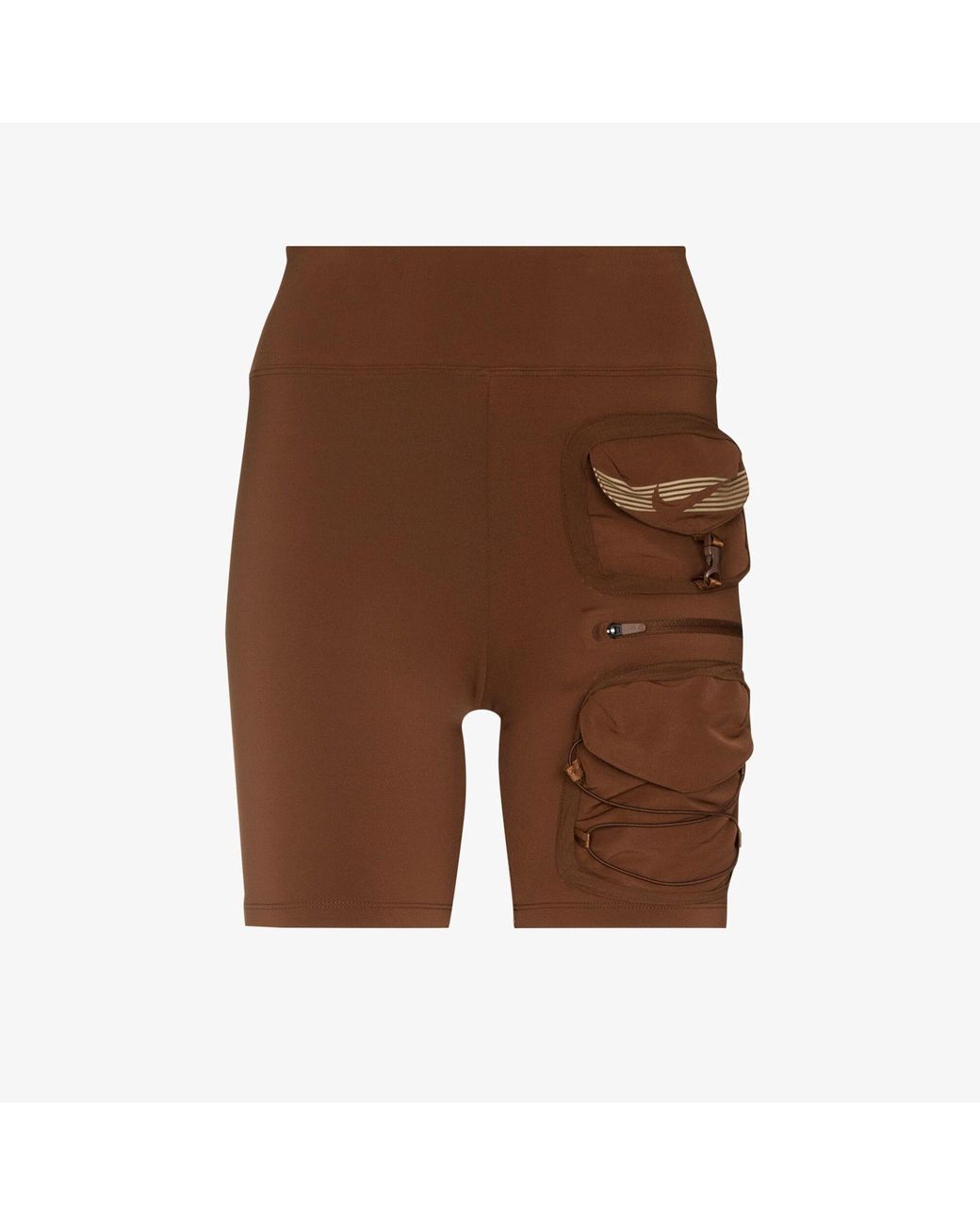 nike brown biker shorts