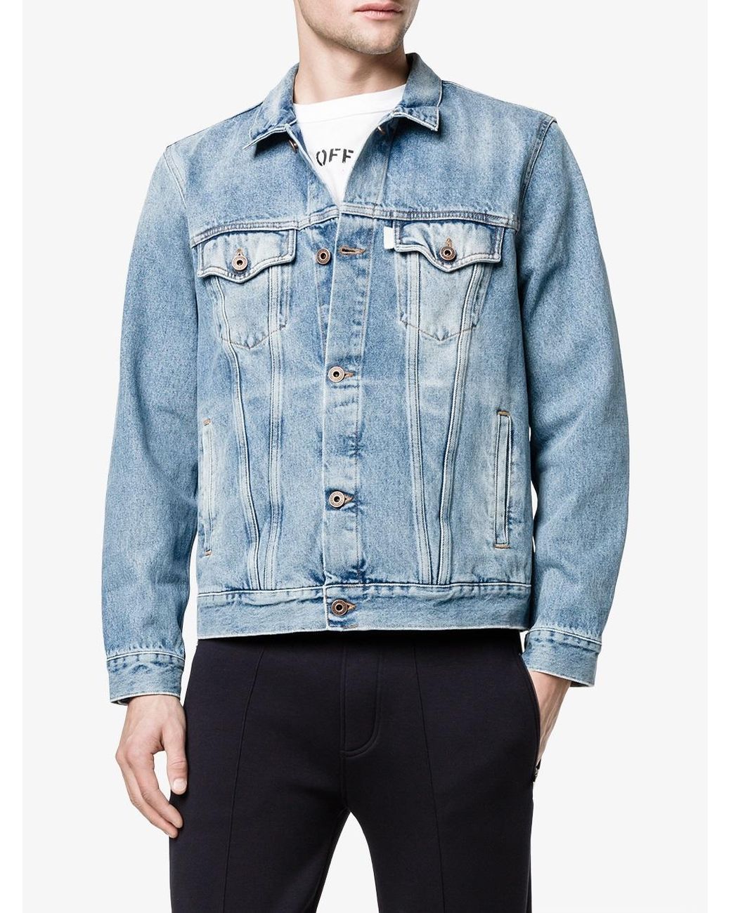 Virgil Abloh Spray Paint Denim Jacket 