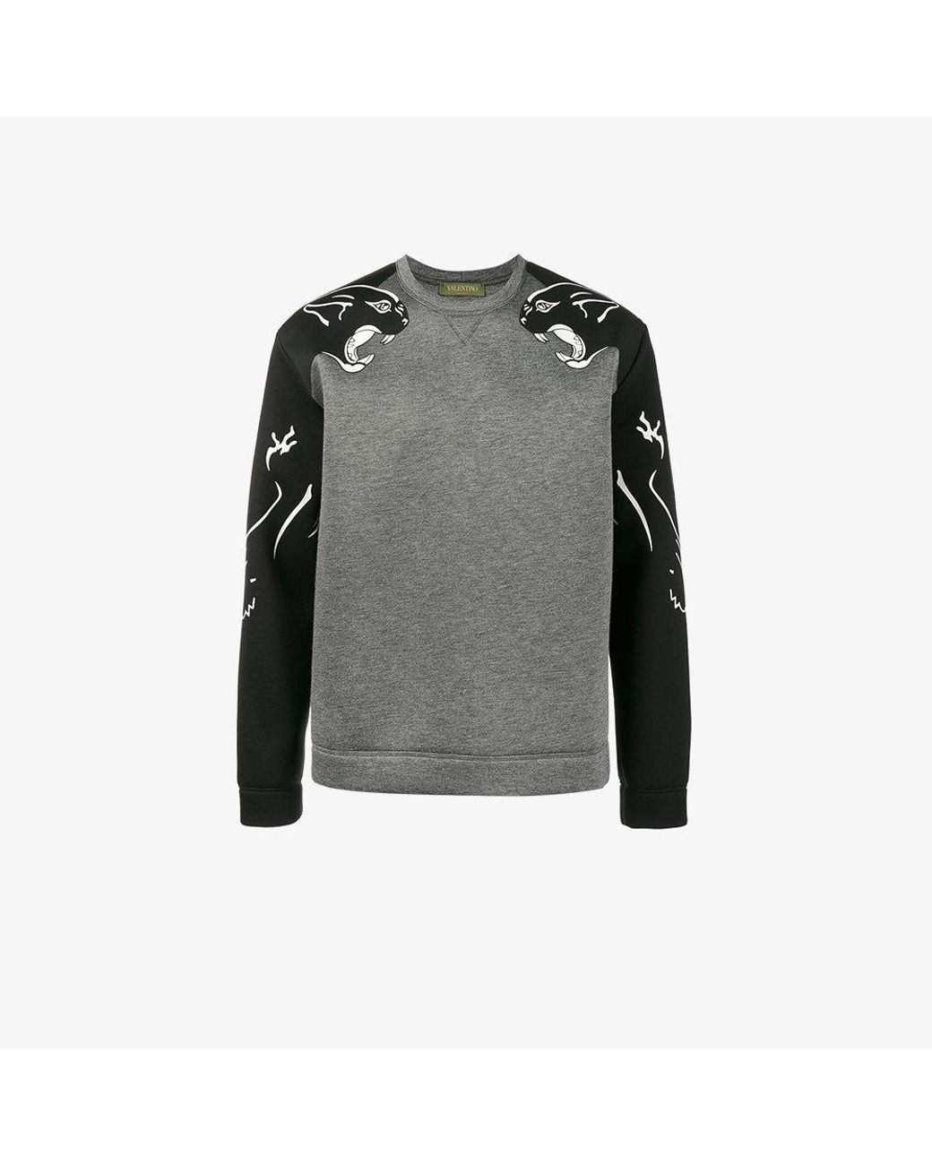 Valentino Panther Sweatshirt in Black for Men | Lyst