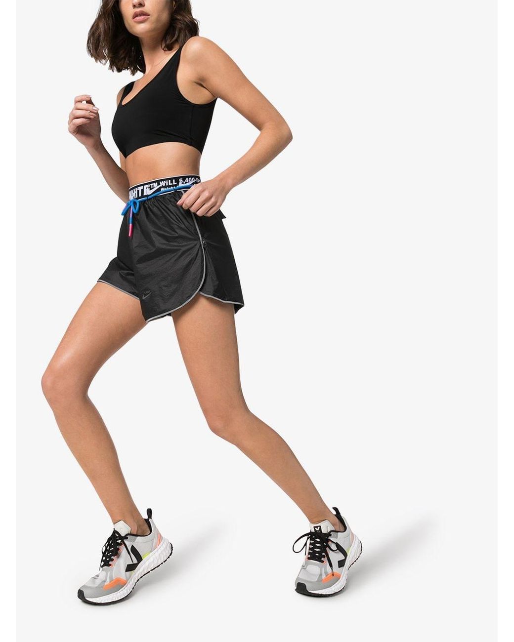Nike X Off-white Running Shorts in Black | Lyst