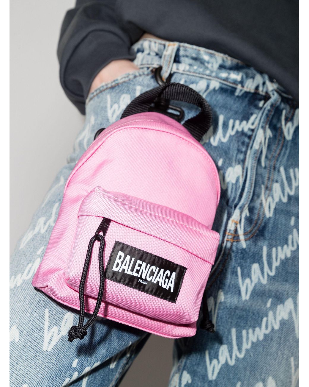 Balenciaga Oversized Mini Backpack in Pink Lyst