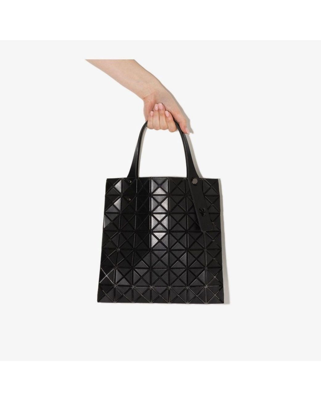 Bao Bao Issey Miyake Black And Grey Prism Kangaroo Tote Bag Lyst
