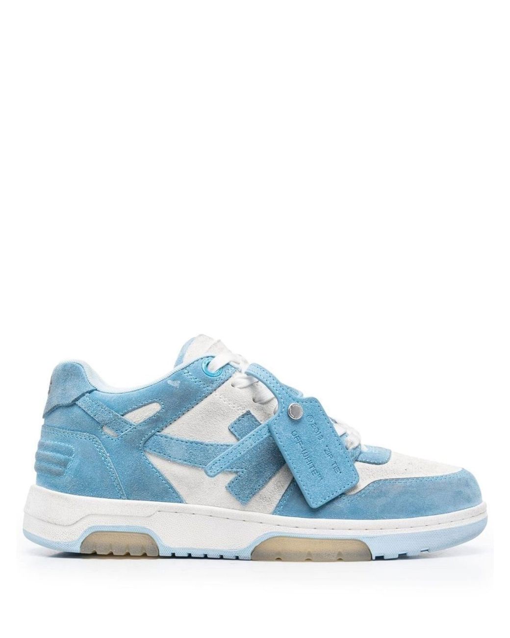 Off-White c/o Virgil Abloh And White Out Of Office Suede Sneakers in ...
