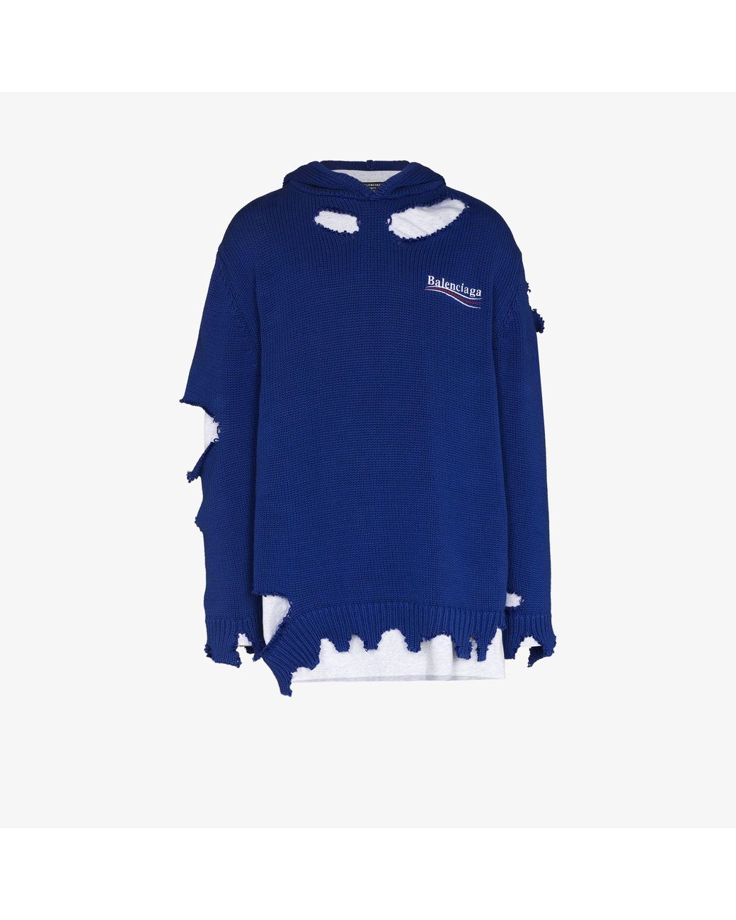 balenciaga campaign hoodie blue