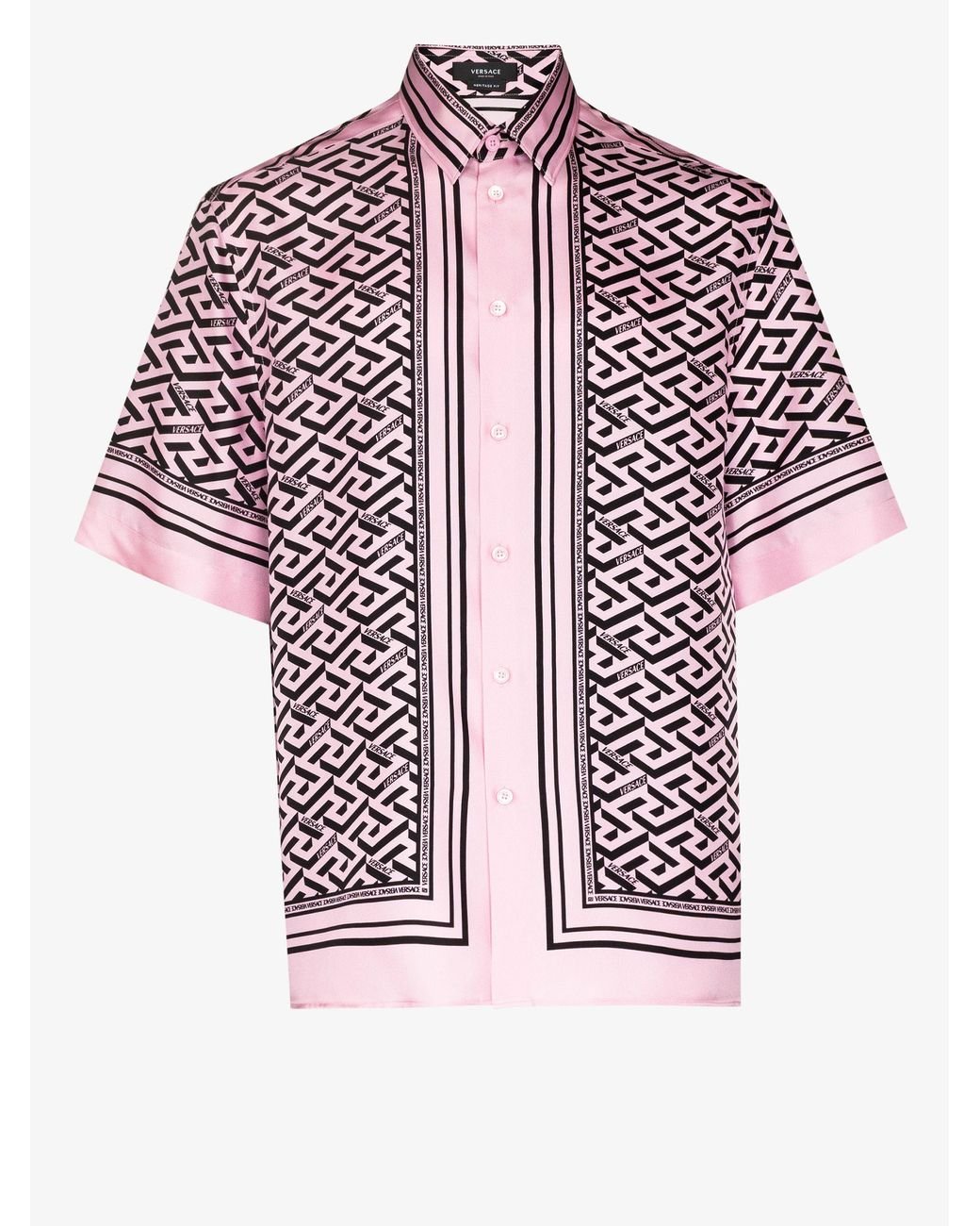 Pink versace shirt online