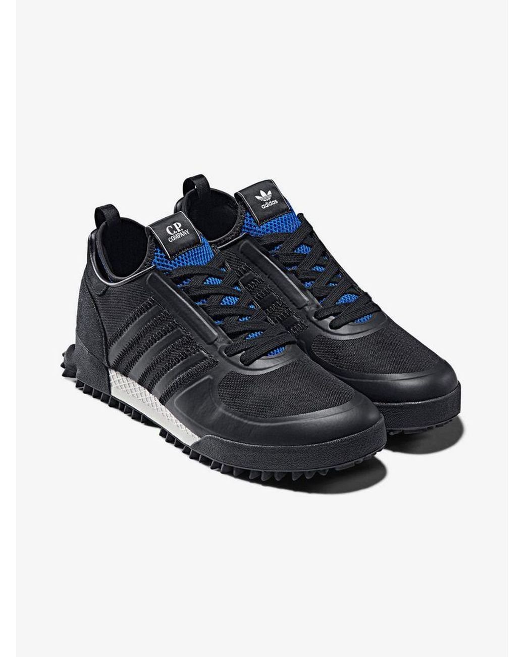 adidas X Cp Company Black And Blue Marathon Sneakers for Men | Lyst UK