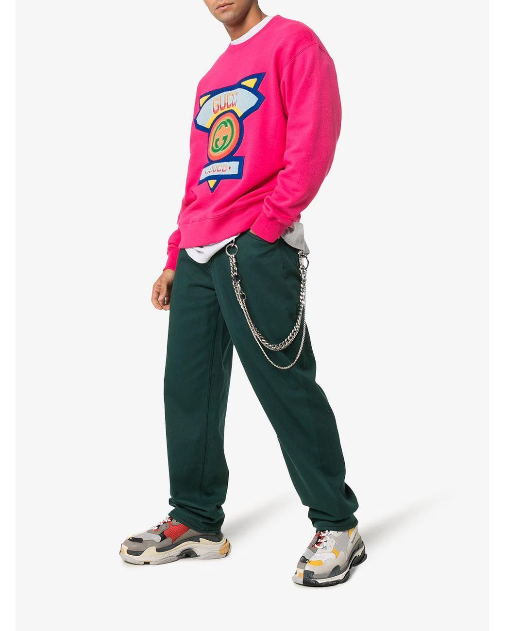 Gucci sweatshirt 80s patch hotsell