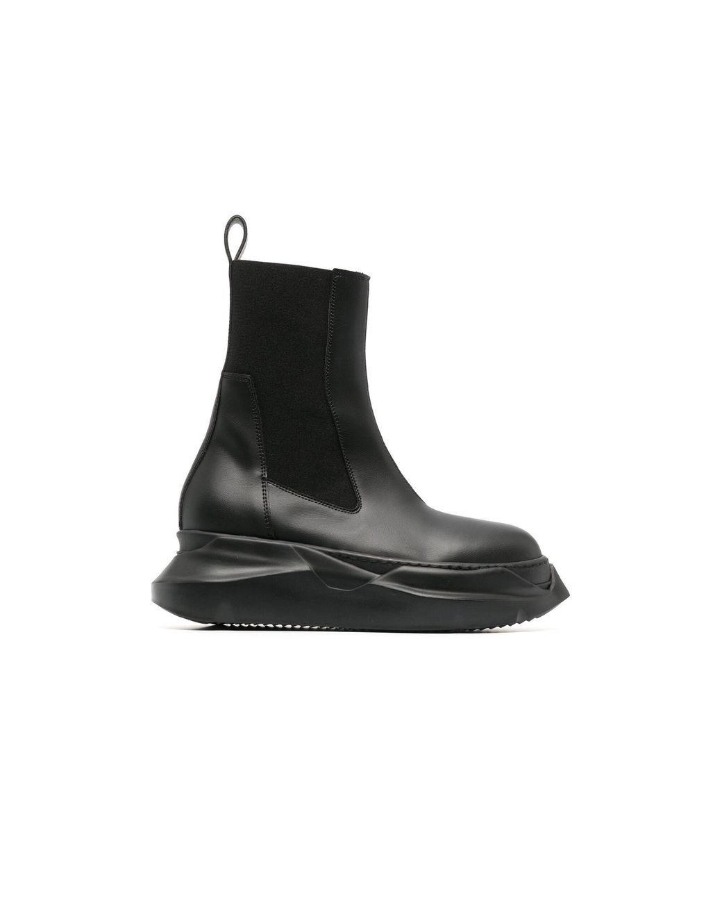 Rick Owens DRKSHDW Black Beatle Abstract Leather Chelsea Boots | Lyst