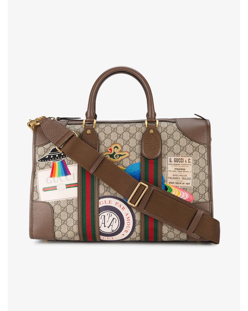 Gucci Courrier Soft Gg Supreme Duffle Bag | Lyst