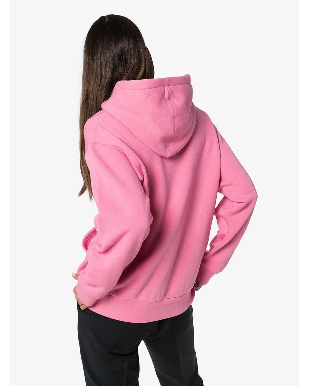 Gucci Hooded Sweatshirt With GG Apple Print in Pink Lyst Australia