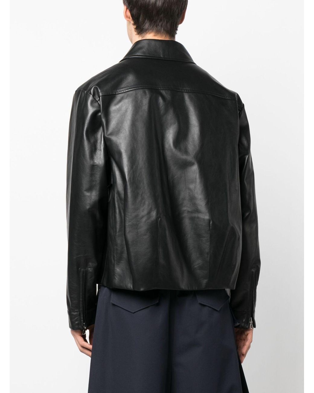 Kiko Kostadinov Murad Leather Bomber Jacket - Men's - Cotton