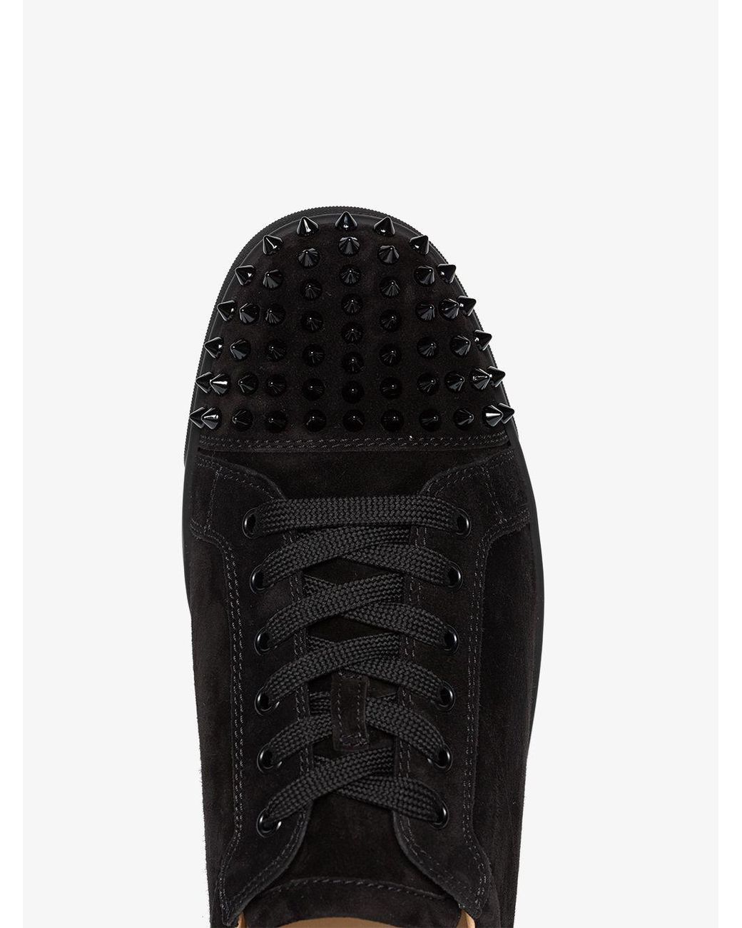 Louis Spikes - Sneakers - Calf leather and spikes - Black