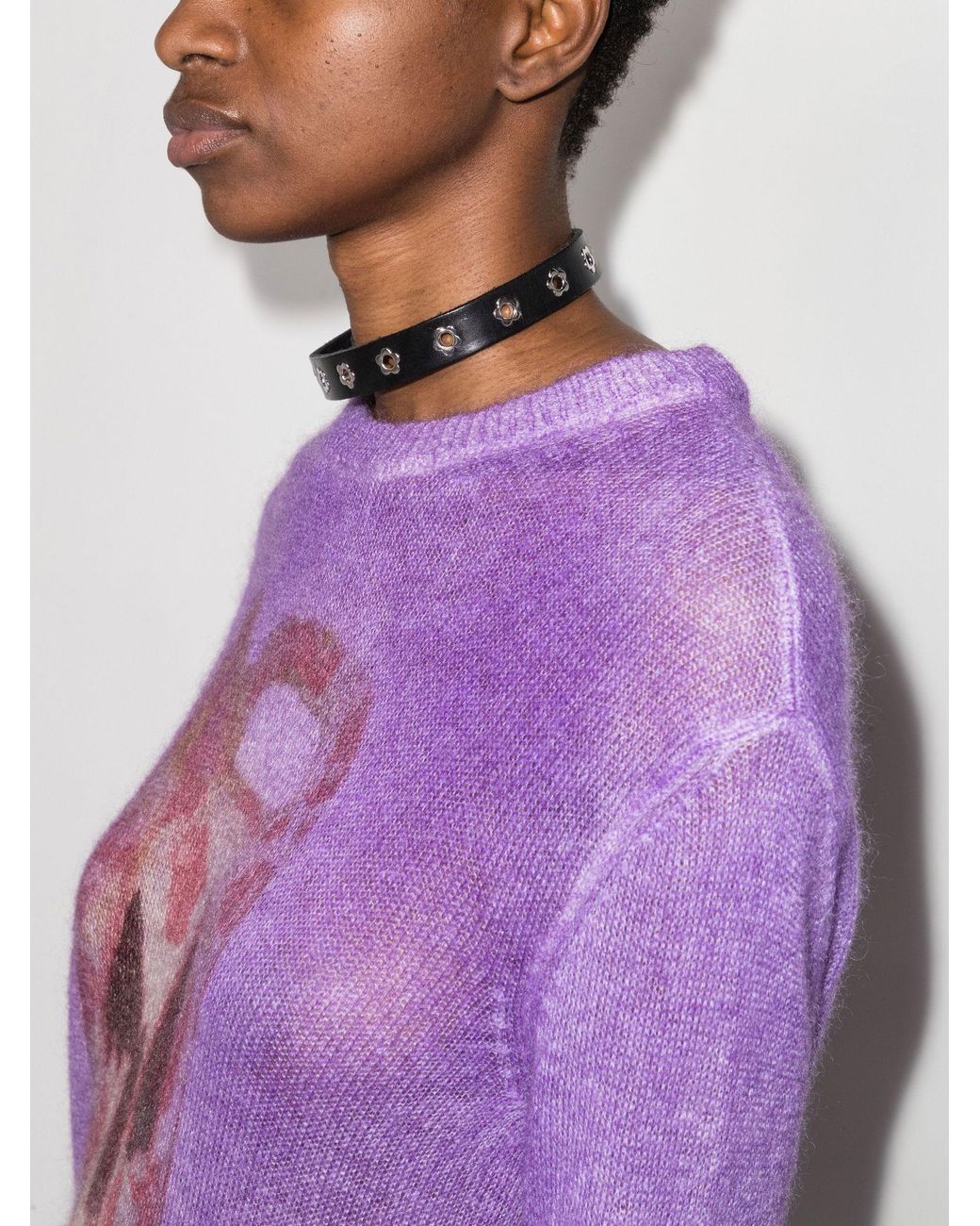 Givenchy X Josh Smith Ceramic Print Sweater in Purple | Lyst