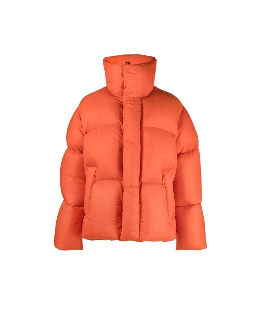 Ambush High-collar Padded Short Jacket in Orange for Men | Lyst