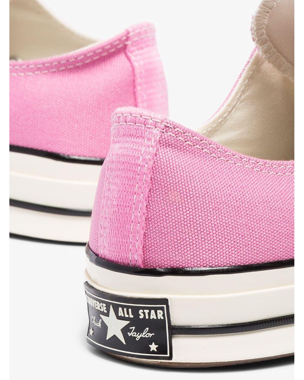 low pink converse
