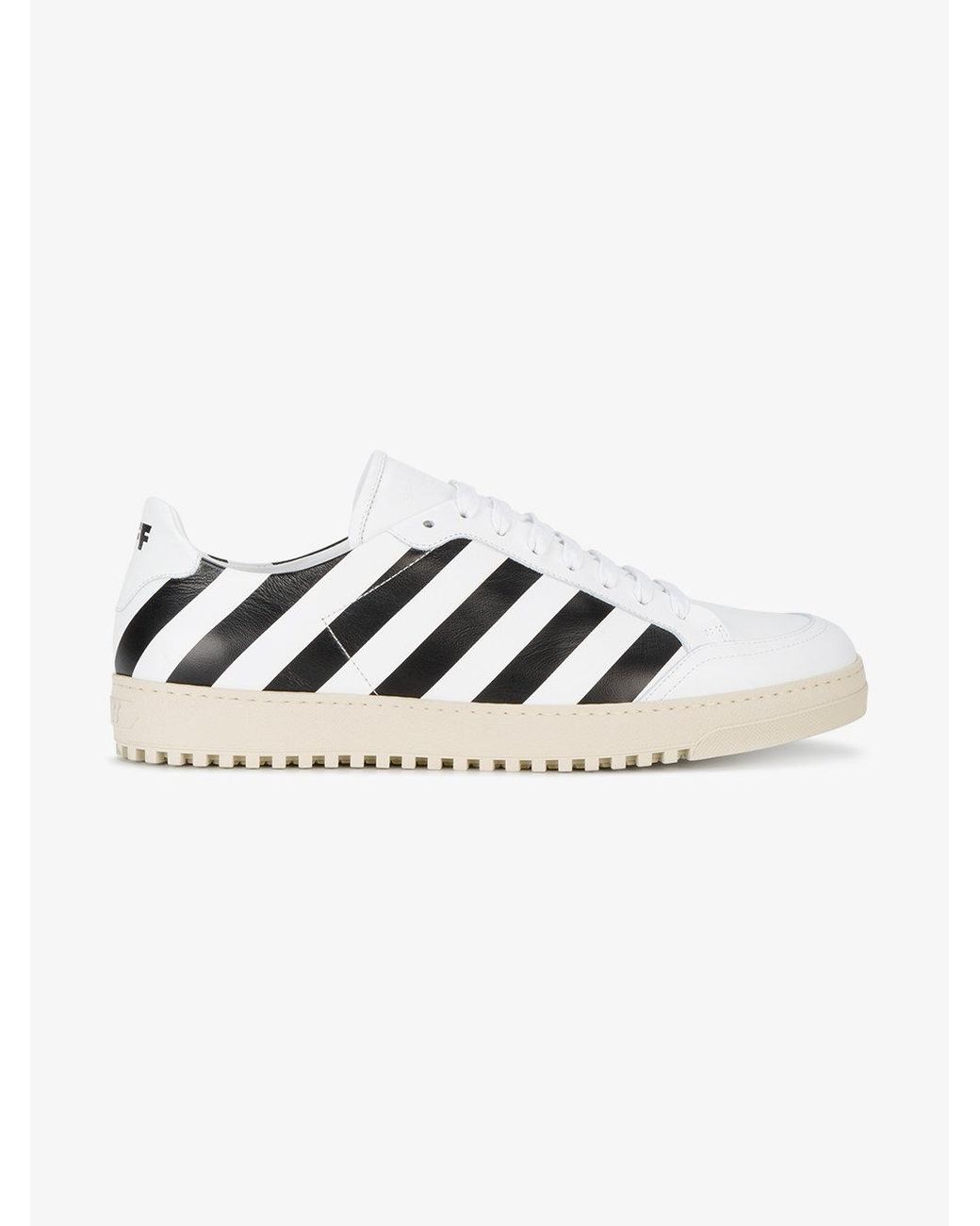 Off-White c/o Virgil Abloh Diagonal Stripe Print Sneakers in White for Men  | Lyst