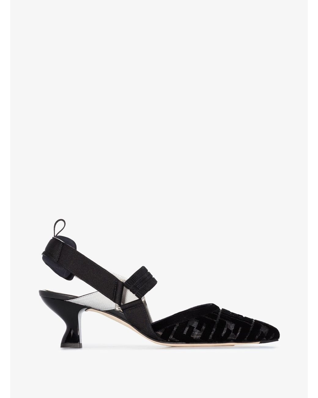 Fendi heels discount black