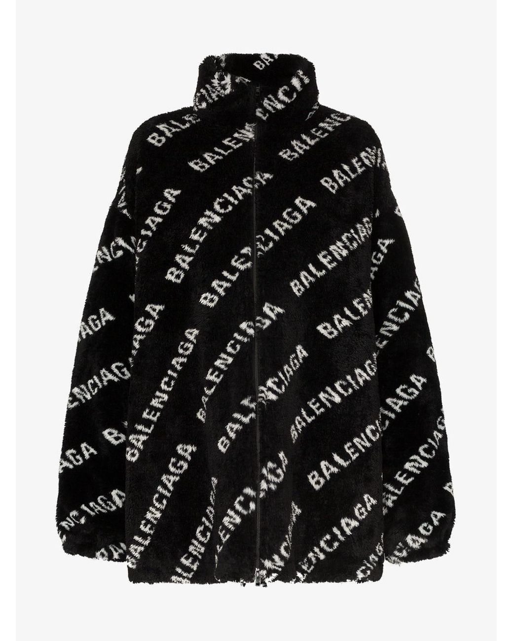 Balenciaga fleece jacket hotsell