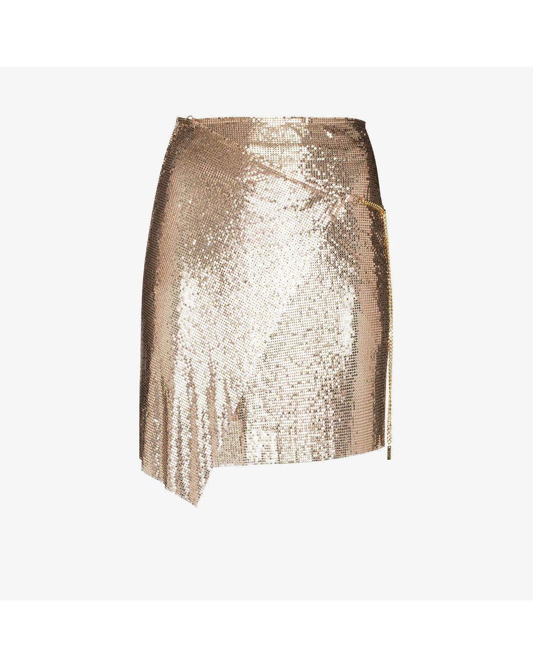 Poster Girl Winona Chain Mail Mini Skirt in Metallic Lyst
