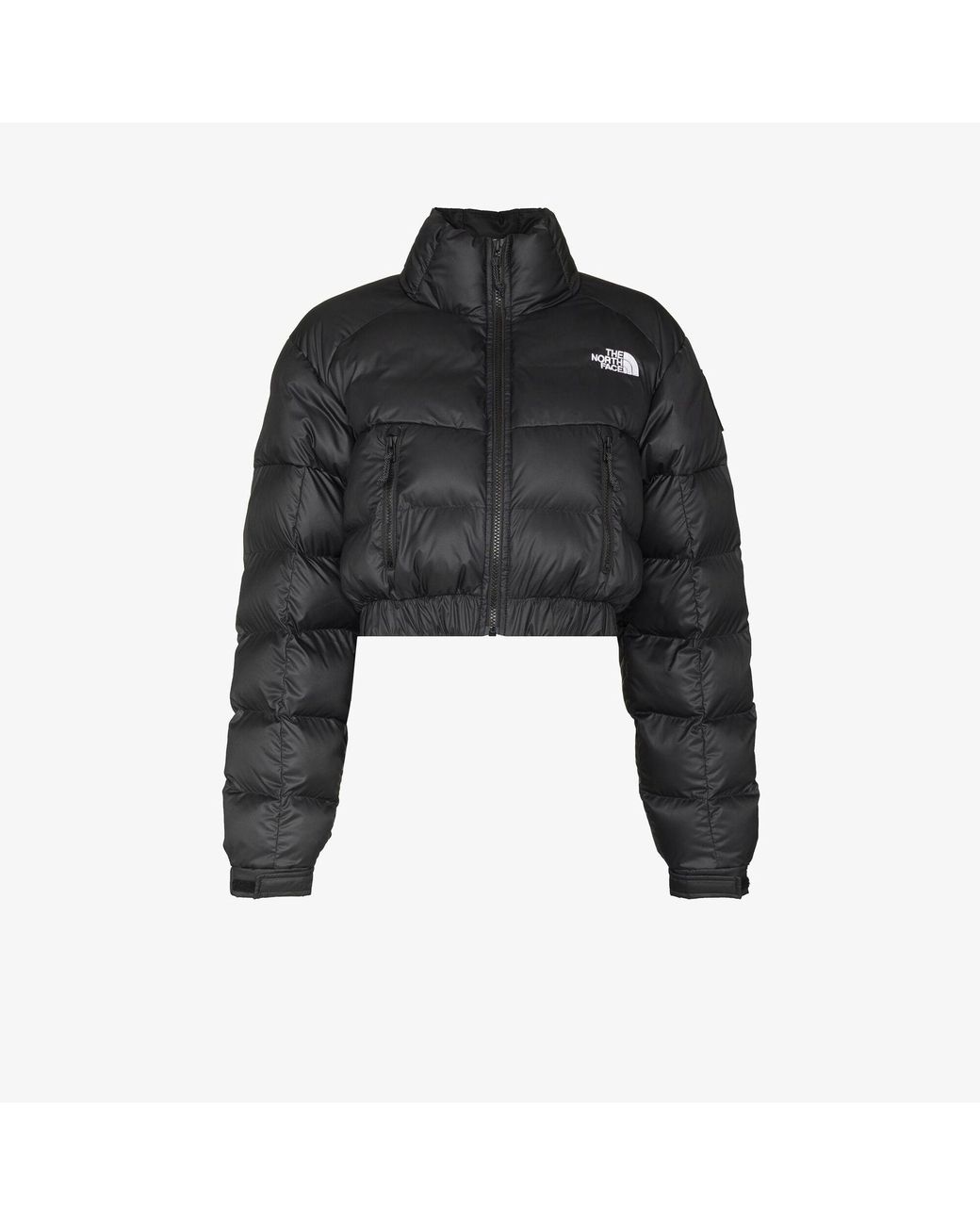The North Face Phlego Cropped Puffer Jacket in Gray | Lyst