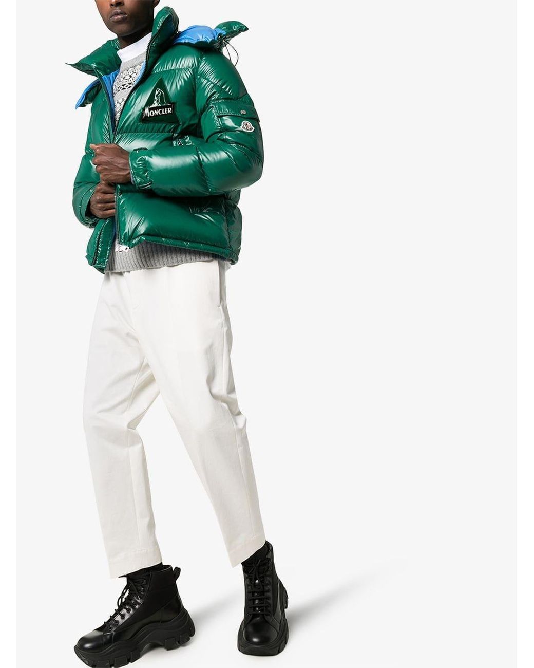 Moncler Wilson Padded Jacket in Green for Men | Lyst