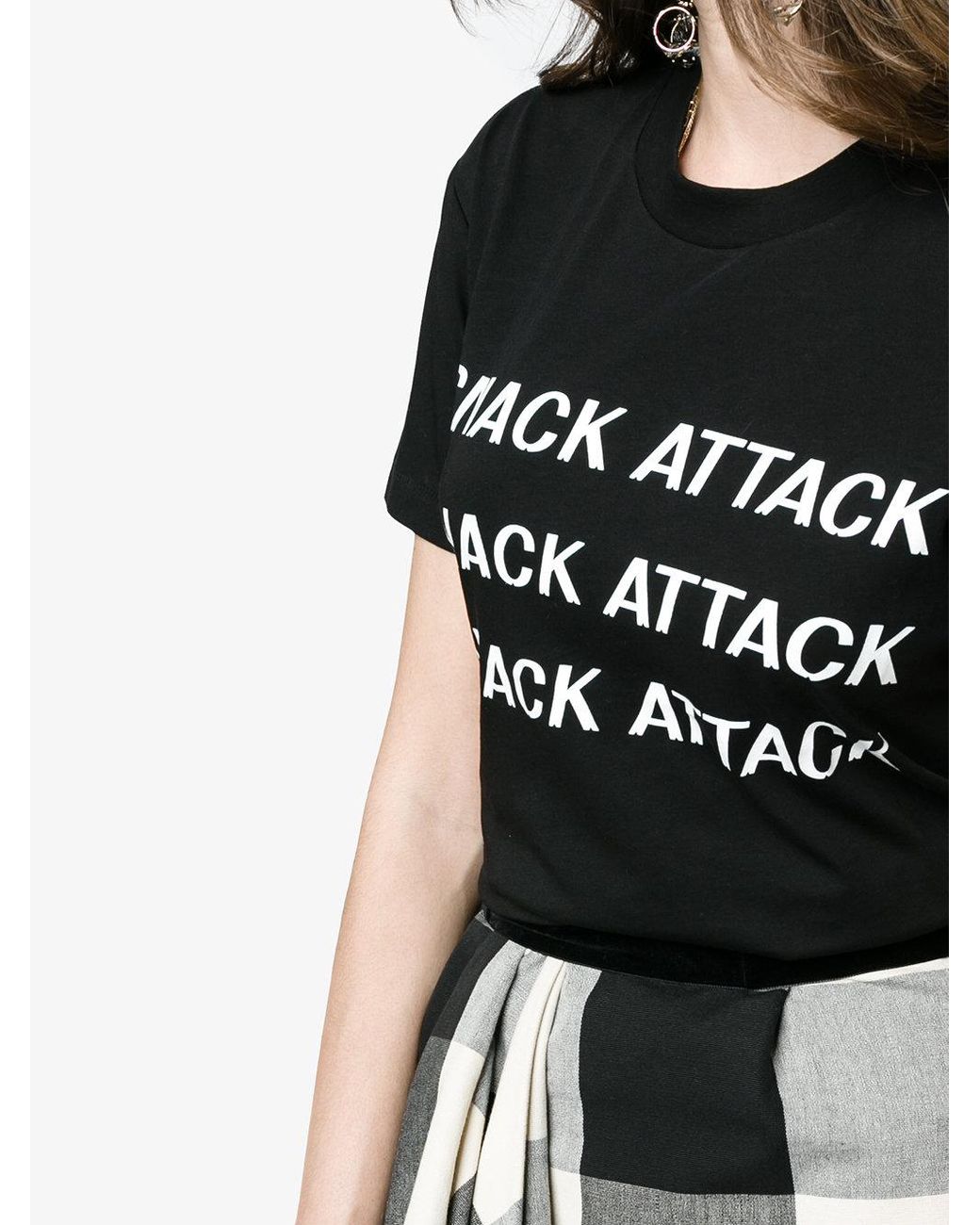 Ganni Snack Attack T Shirt in Black | Lyst Australia