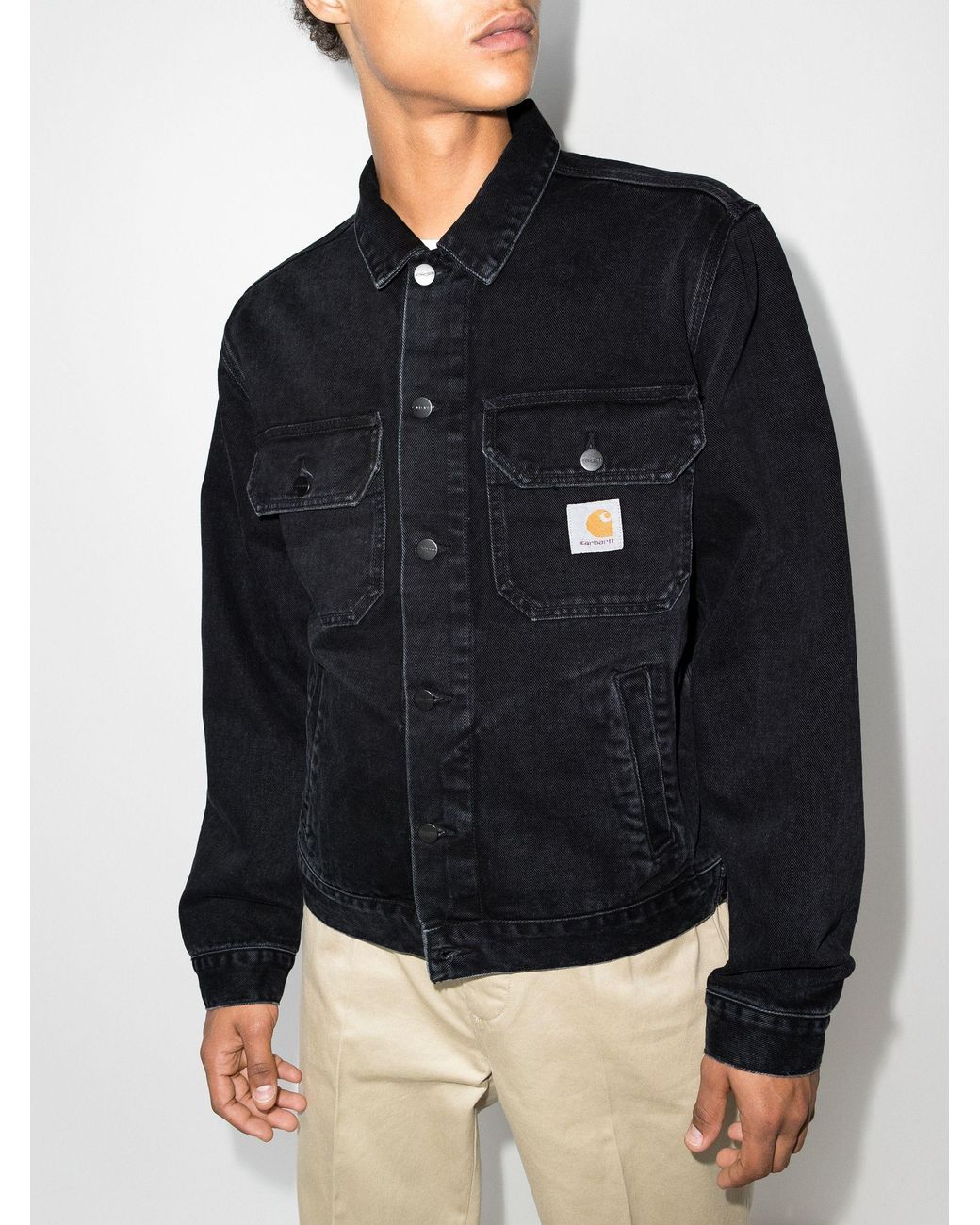 Carhartt WIP Stetson Denim Jacket in Black for Men Lyst